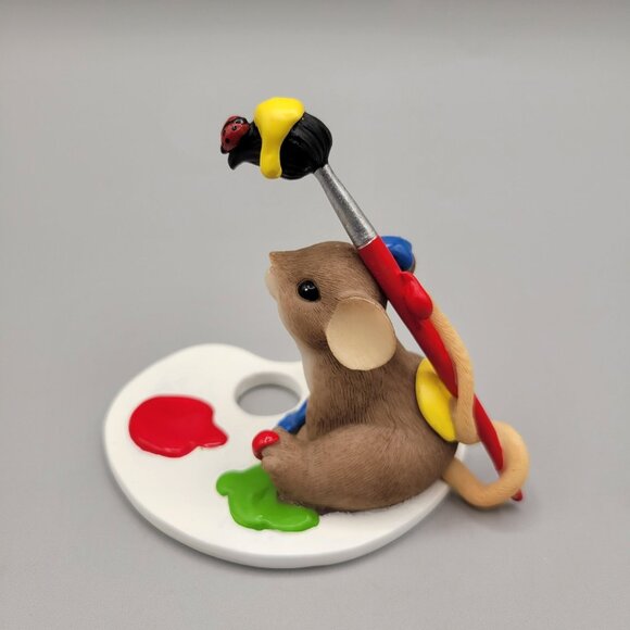 Charming Tails You Make Friendship A Real Art Figurine Pin Excl Members Only Kit - Picture 6 of 12